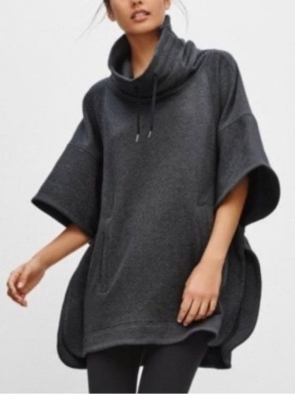 Aritzia Community Kratos Oversized Sweatshirt Poncho Cowl Neck Size XXS XS Cozy